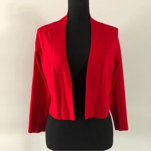 Women’s Frank Lyman Design Red Lightweight shrug size S